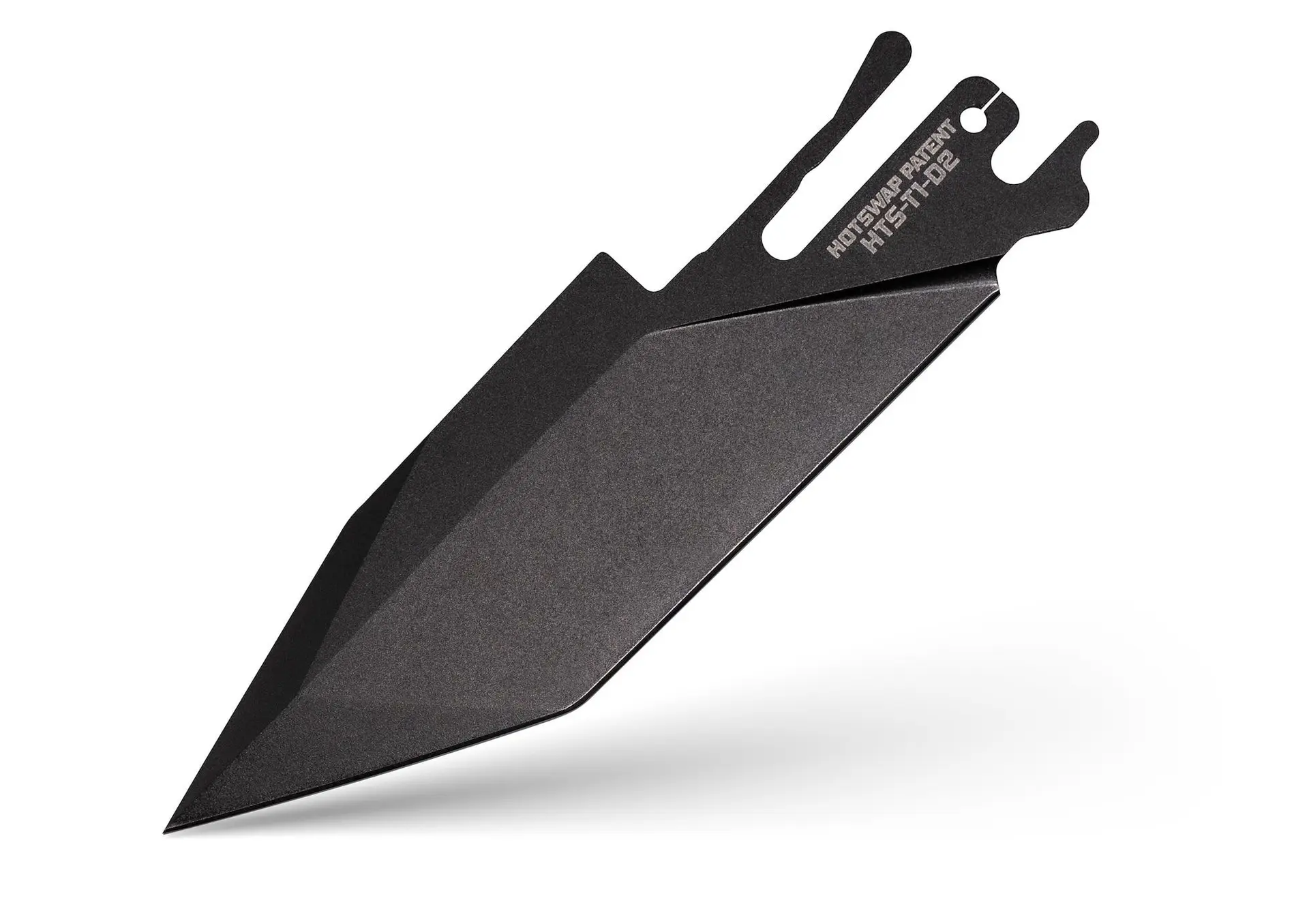 TiRant ULTRA HotSwap™ Tanto/Spearpoint Blade Replacement (Jet-Black D2 Tempered HRC 61+)