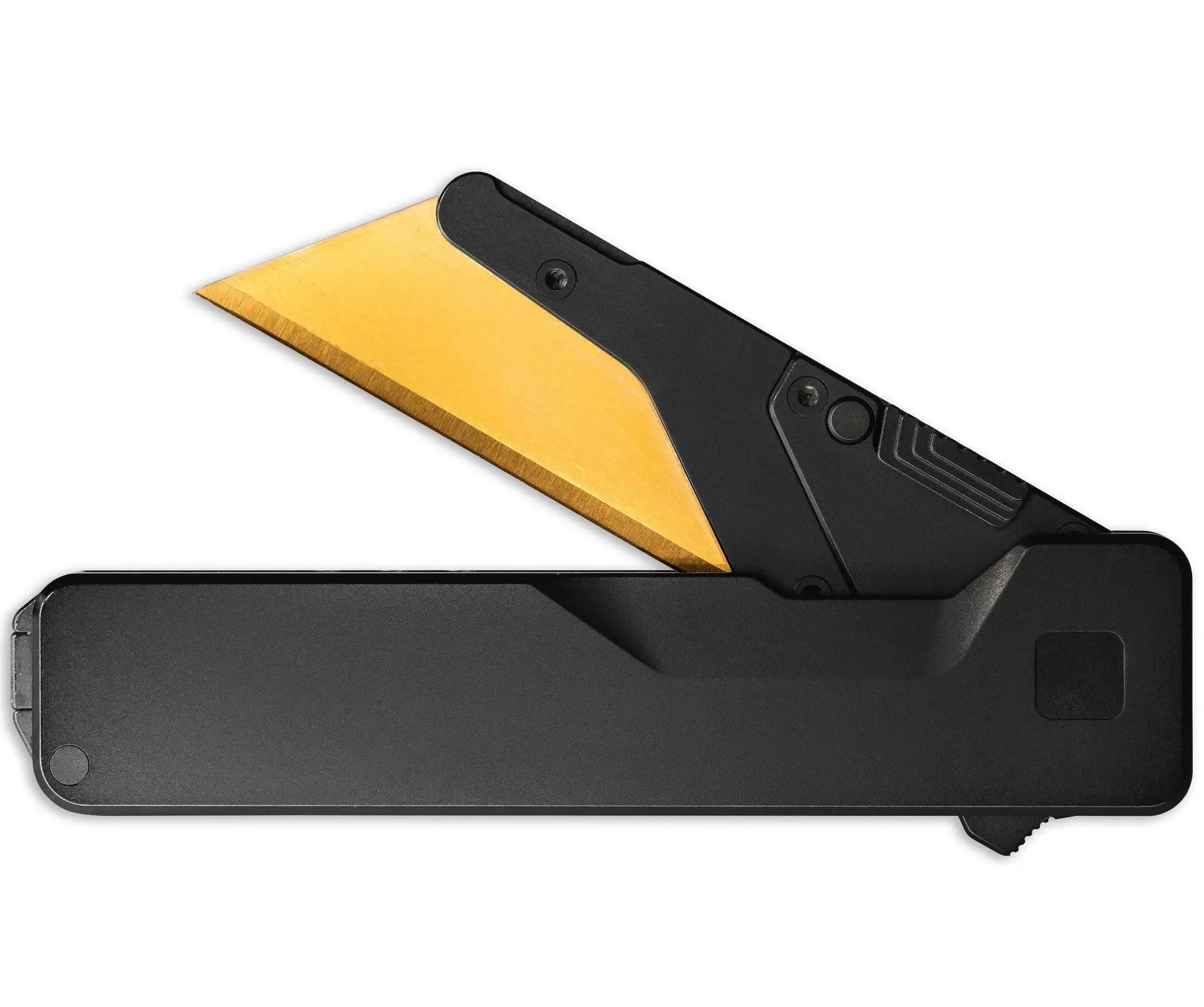 TiRant® ULTRA Utility Knife W/HotSwap™ Blade Replacements (Jet-Black PVD 6AL-4V Titanium)