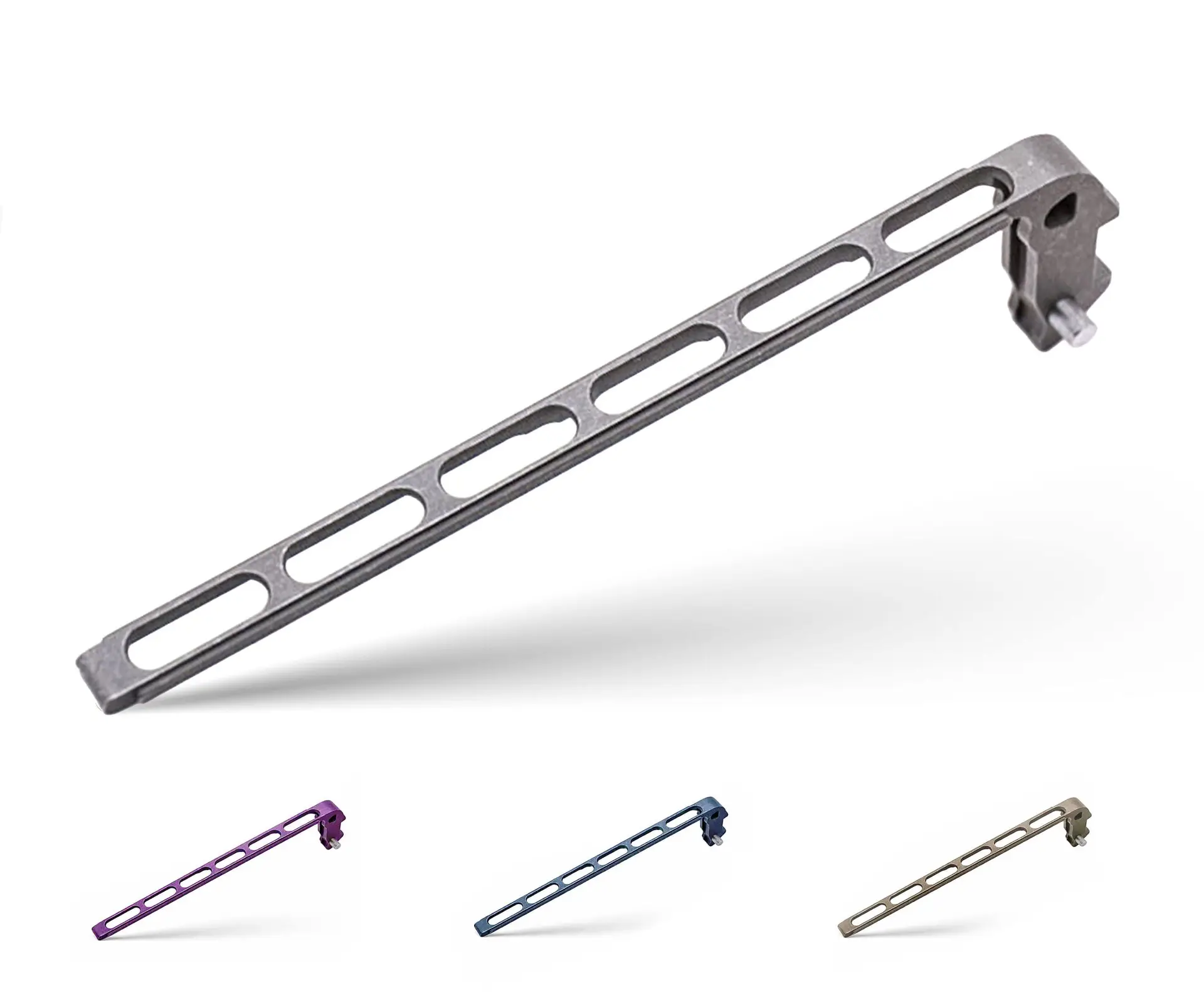 TiRant ULTRA Full-Length SKELETON MILLED ‘Integral-Like’ Back Spacer (Stonewashed or Color ANO 6AL-4V Titanium)