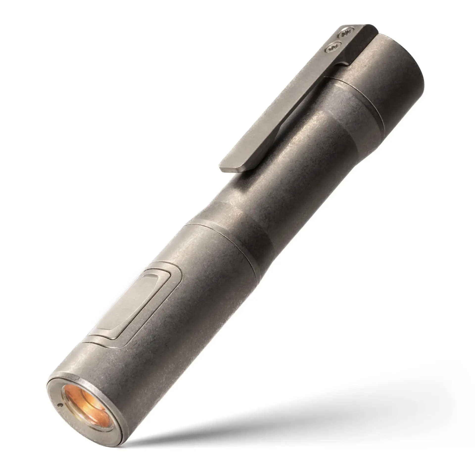 RAMPANT™ R4 EDC Flashlight (Stonewashed 6AL-4V Titanium + Copper Pill) 1200+ LUMENS Nichia 519A (Now In 4000K)