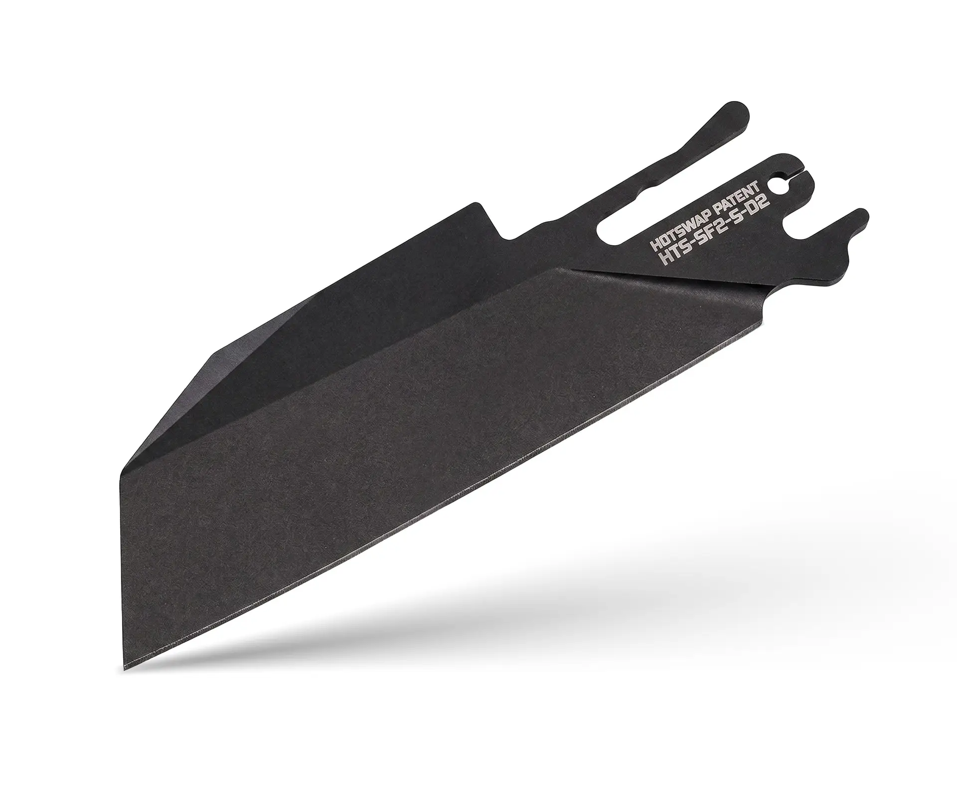 TiRant ULTRA HotSwap™ ‘Wharnie’ Wharncliffe Blade Replacement (Jet-Black PVD D2 Tempered HRC 61+)