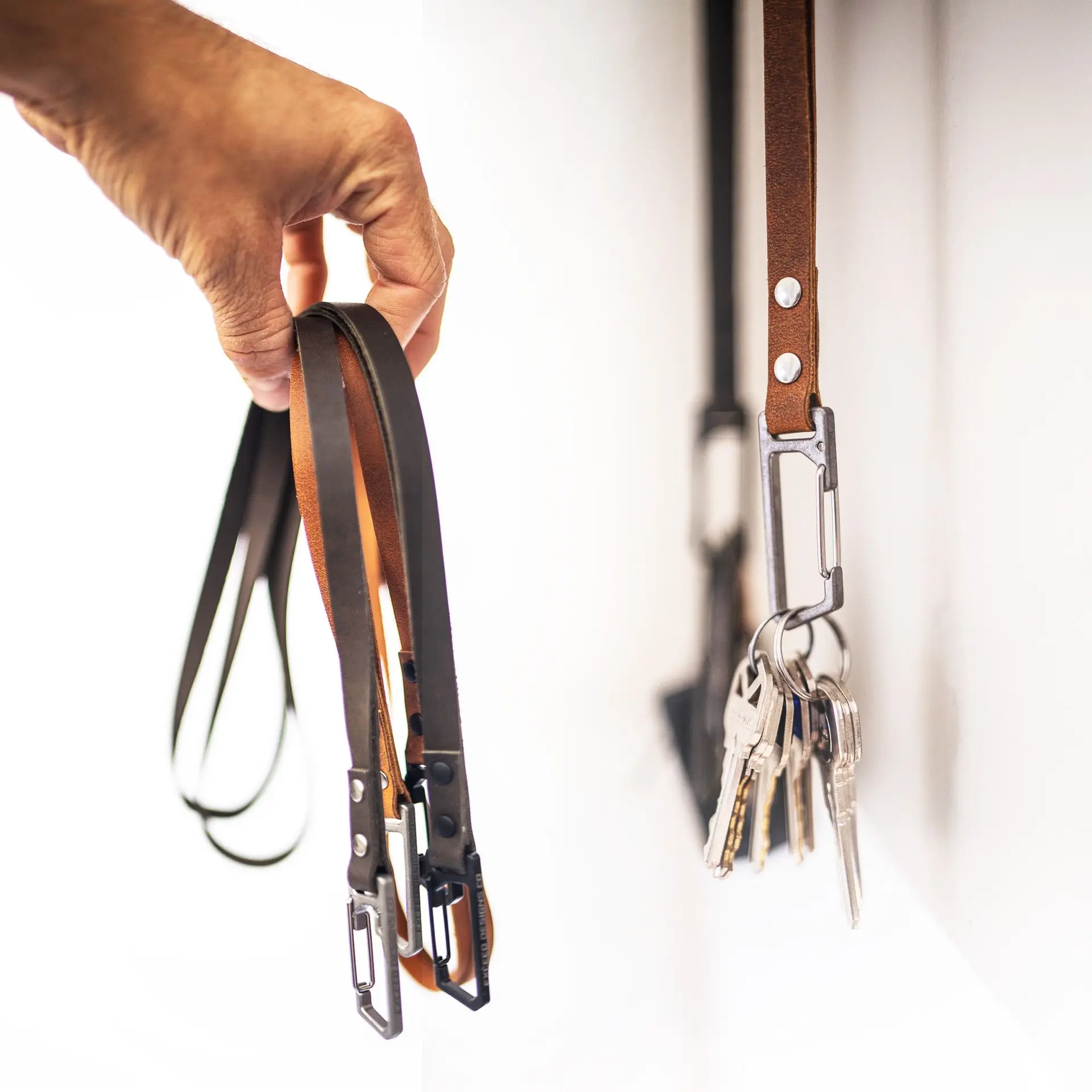 Ti+Leather Lanyards