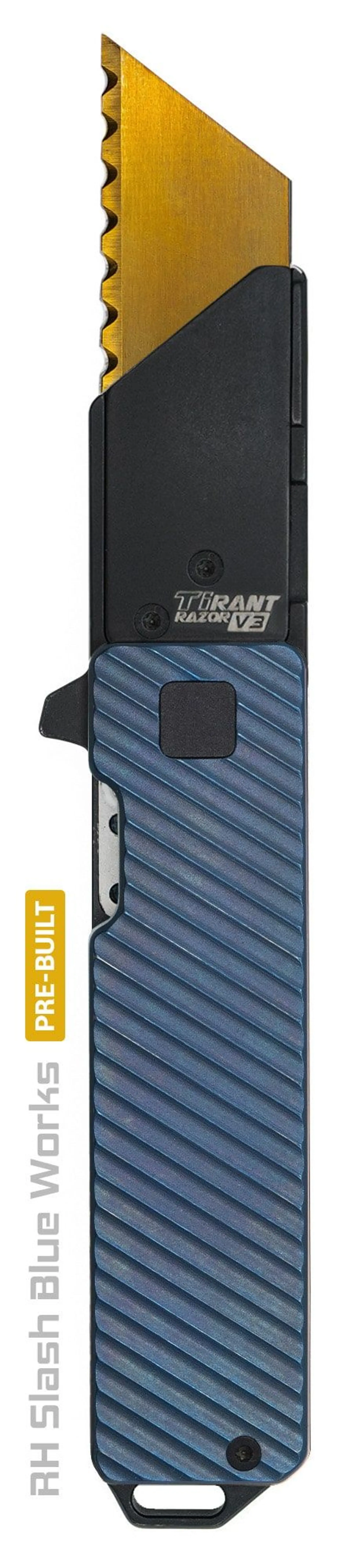 Slash-edition-blue-ano-titanium-utility-knife-tirant-razor-gold-blade-min