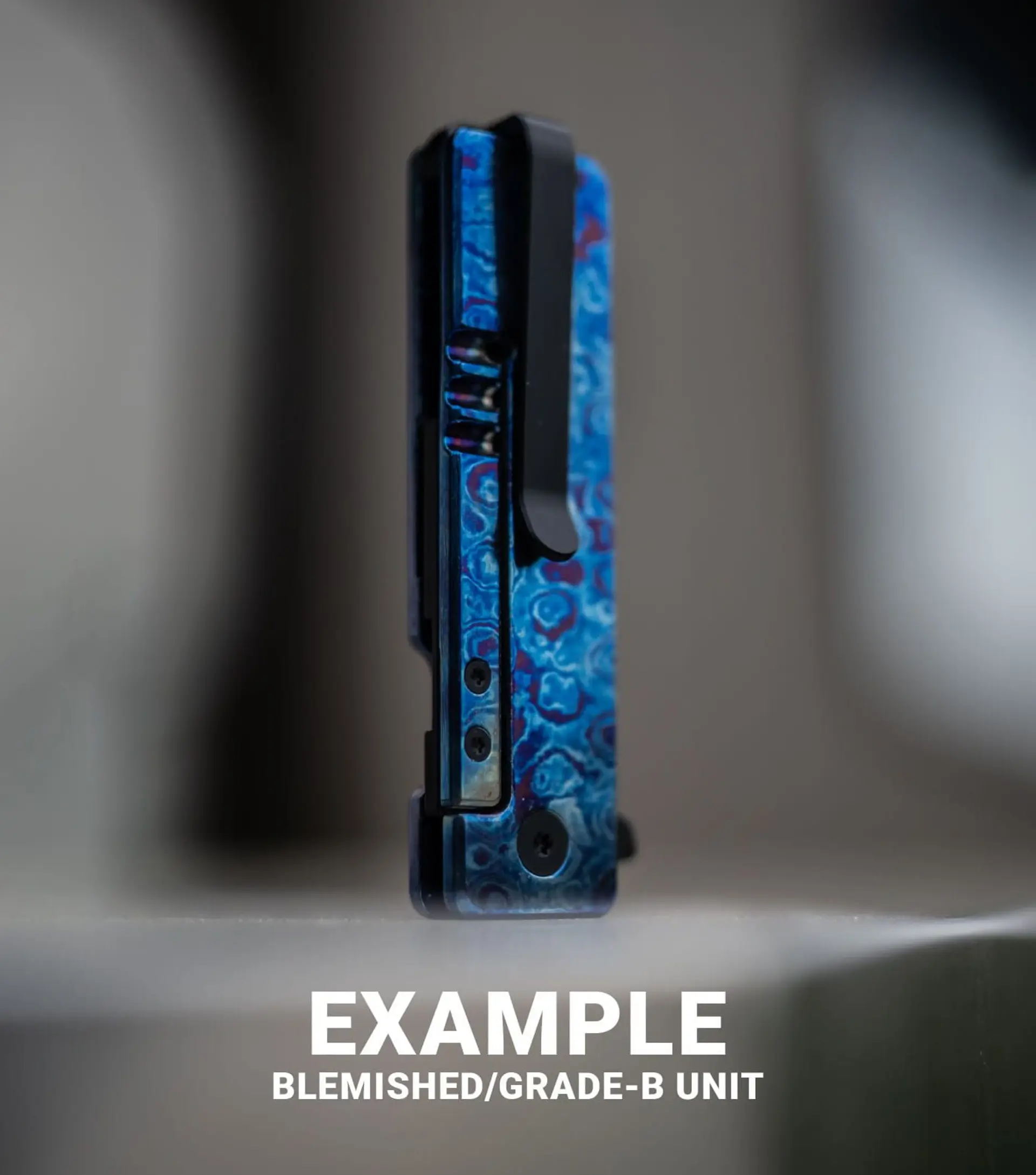 GRADE-B TiRant® RAZOR V3 Utility Knife (Multi-Layered Forged Titanium) TiMascus Edition (LIMITED DROP MARCH 22, 2026 @ 12:00 PM PST)