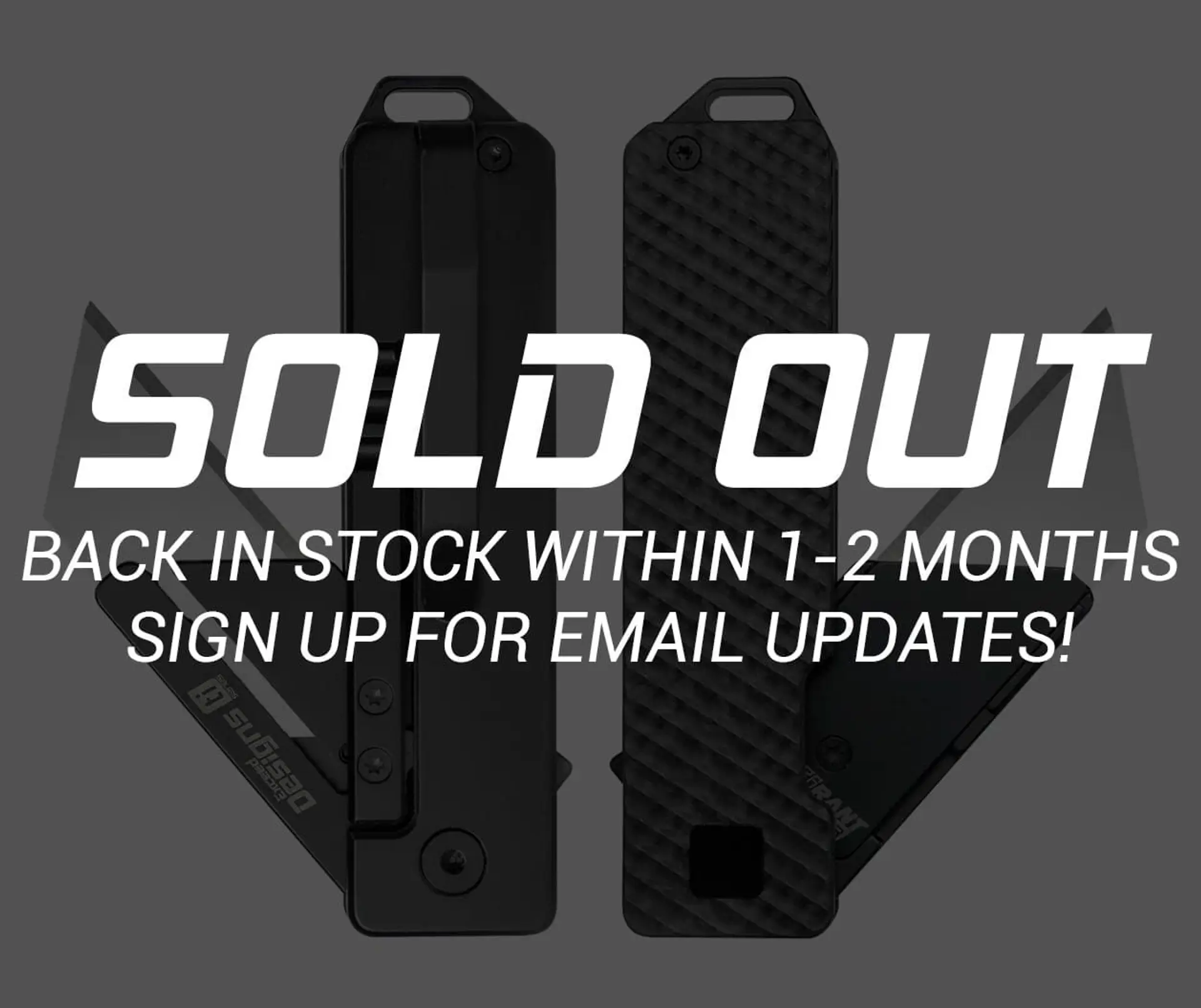 TiRant® RAZOR V3 Utility Knife (50/50 Jet-Black + Carbon Fiber SLASH Edition)