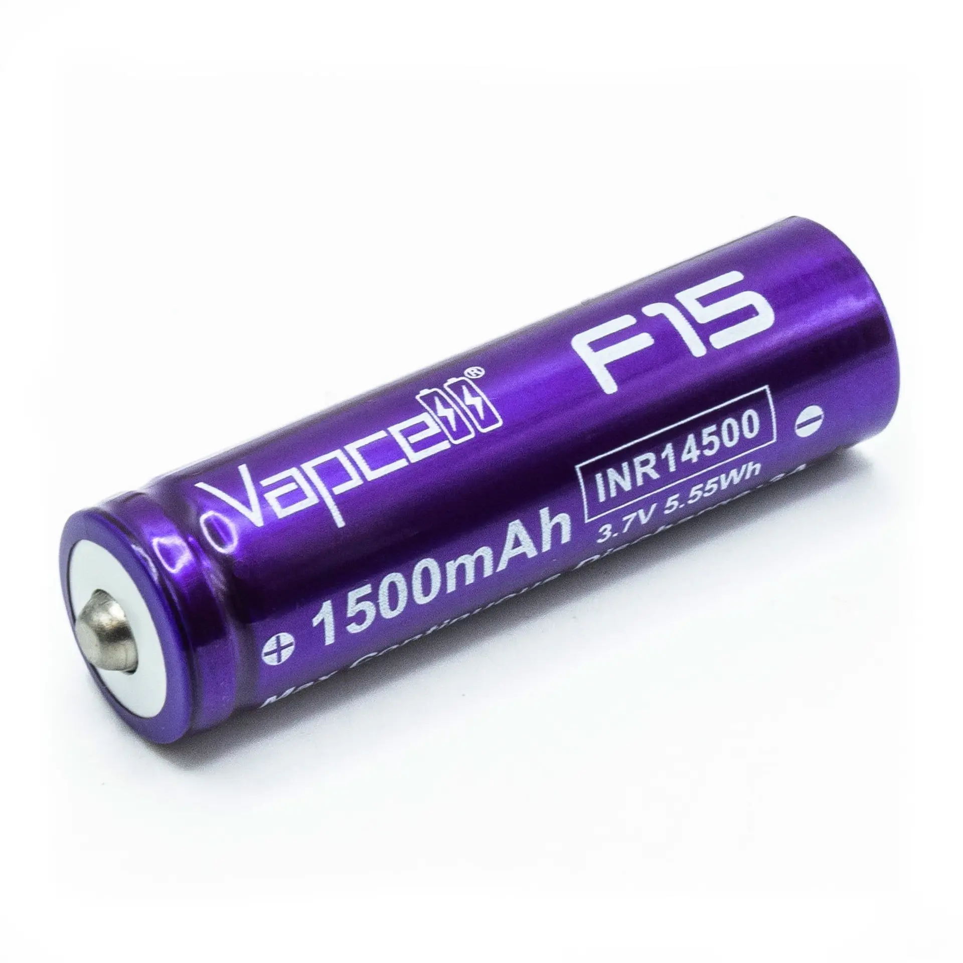 1-Pack VAPCELL F15 1500MAH High-Capacity 14500 Battery (NO Rechargeable Port) 3.7V 5.55Wh
