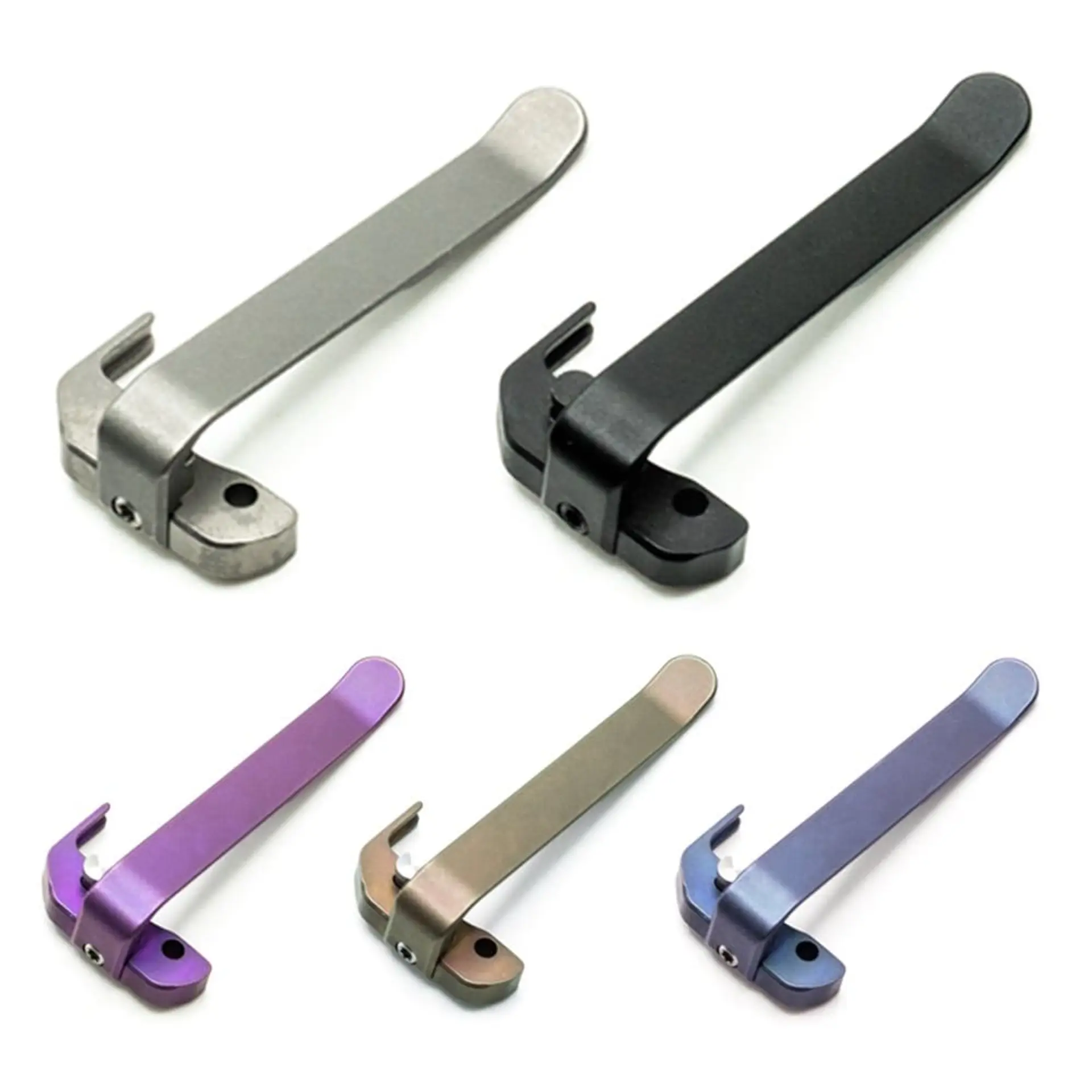 Upgraded PRO CLIP + BACK-SPACER Assembly (Reversible + Ultra-Deep Carry + Captive Pin) TIRANT® RAZOR V3
