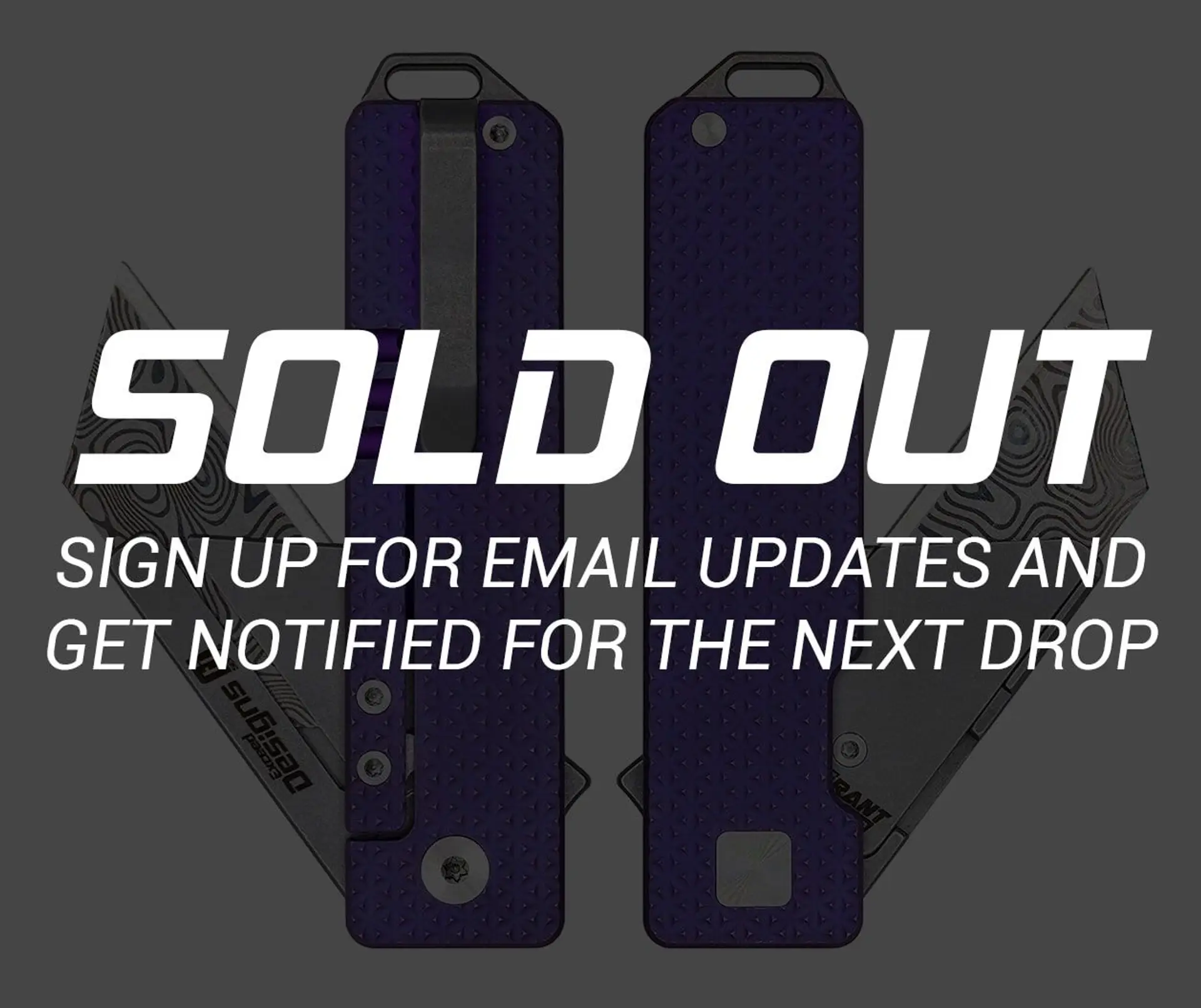 TiRant® RAZOR V3 Utility Knife (Stonewashed 6AL-4V Titanium) Dual APEX Purple-Haze Ti ANO Edition