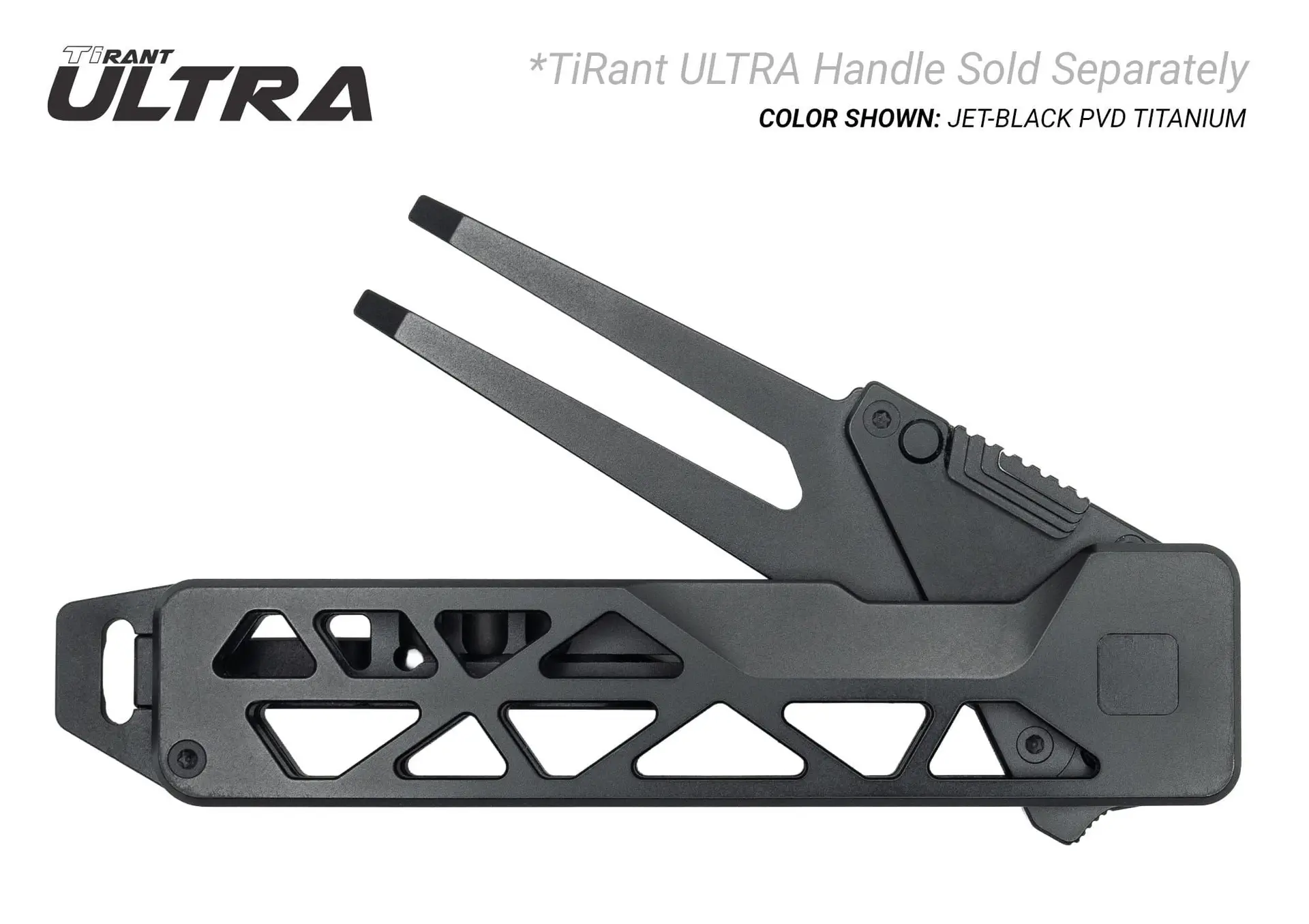 TiRant ULTRA HotSwap™ 1.5MM Premium Titanium Golf Divot Tool (Jet-Black PVD 6AL-4V Titanium)
