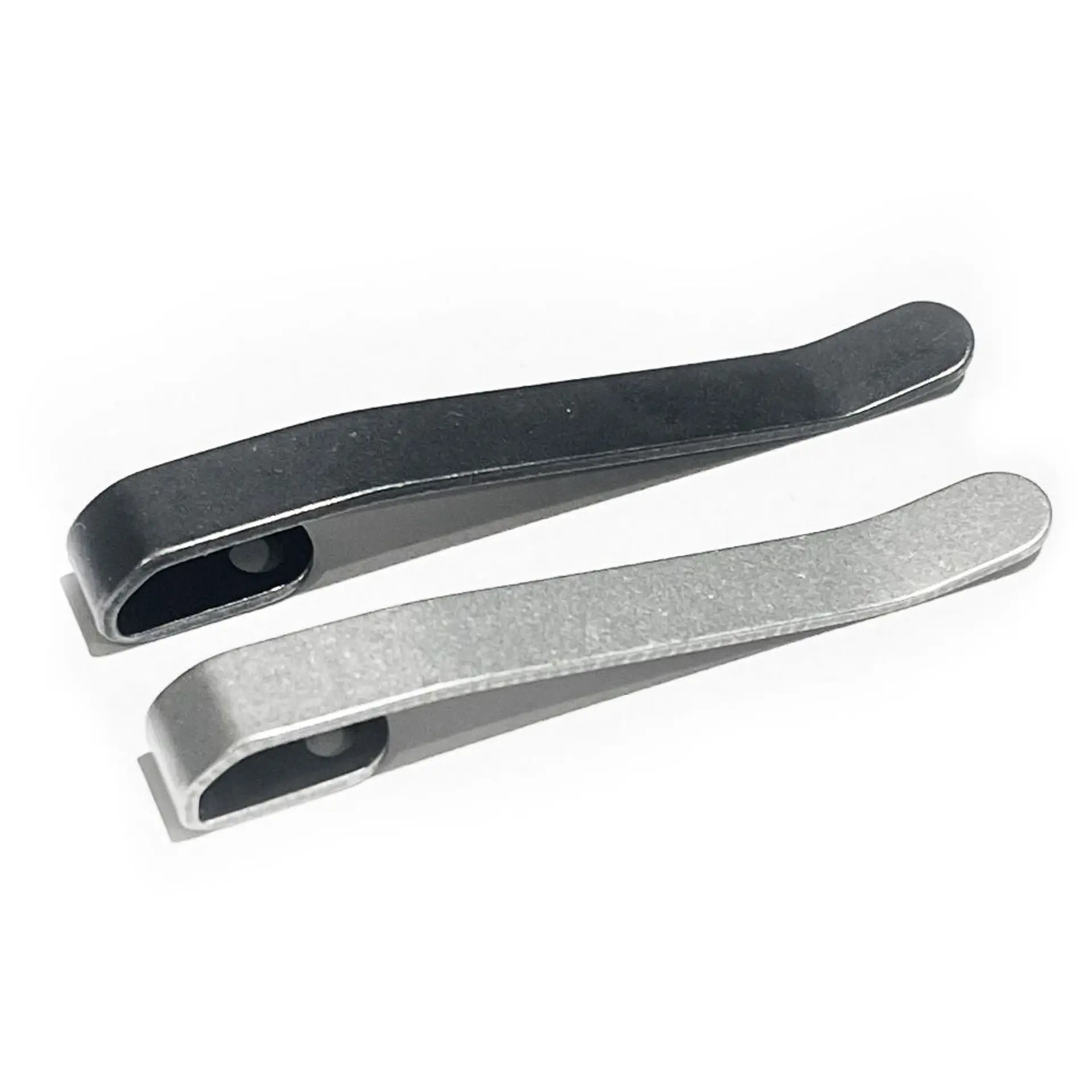 50MM Standard Clip For TiRant® RAZOR V2/V3 (Black PVD / Silver Stonewash)