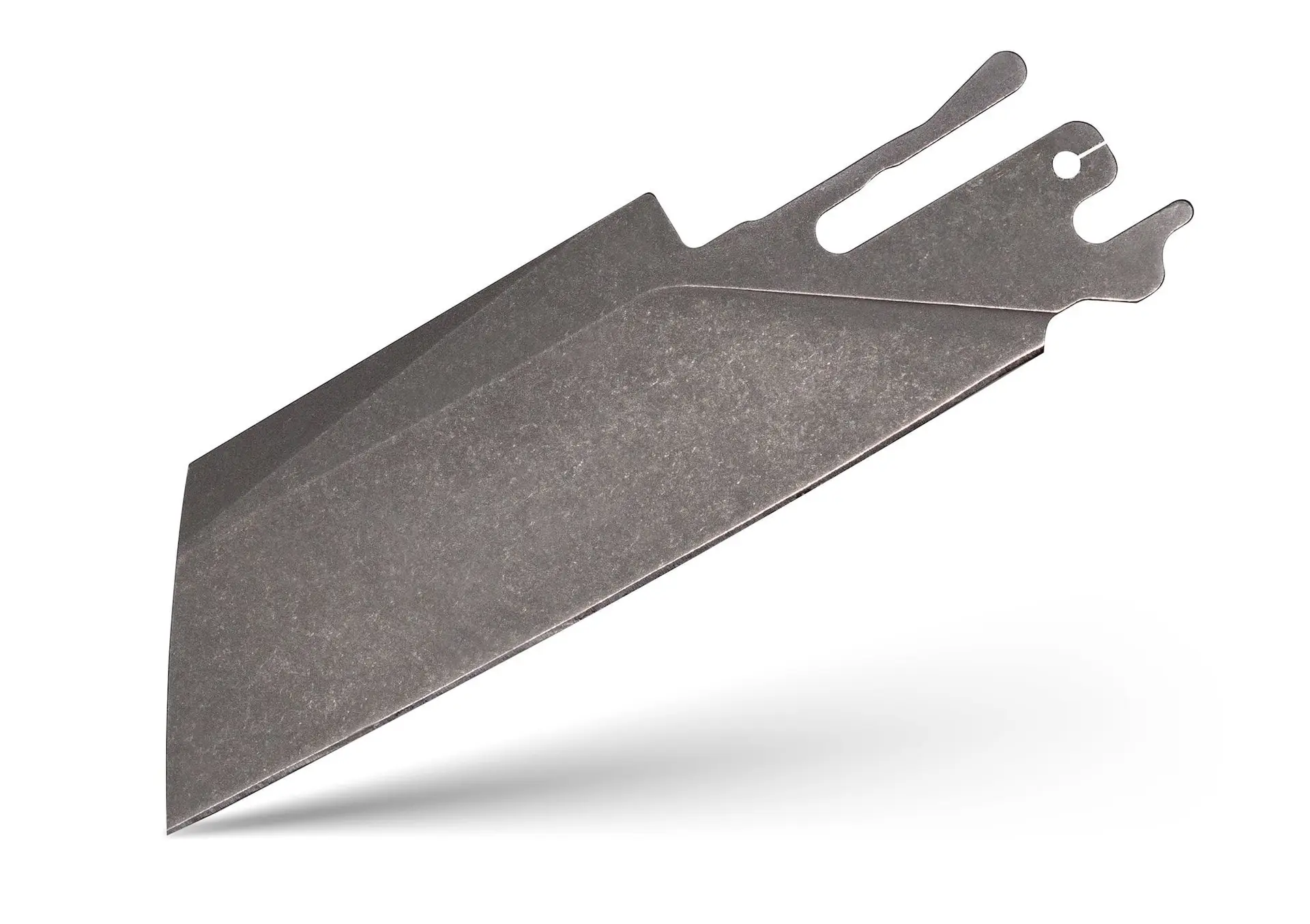 TiRant ULTRA HotSwap™ Sheepsfoot Blade Replacement (Stonewashed D2 Tempered HRC 61+)