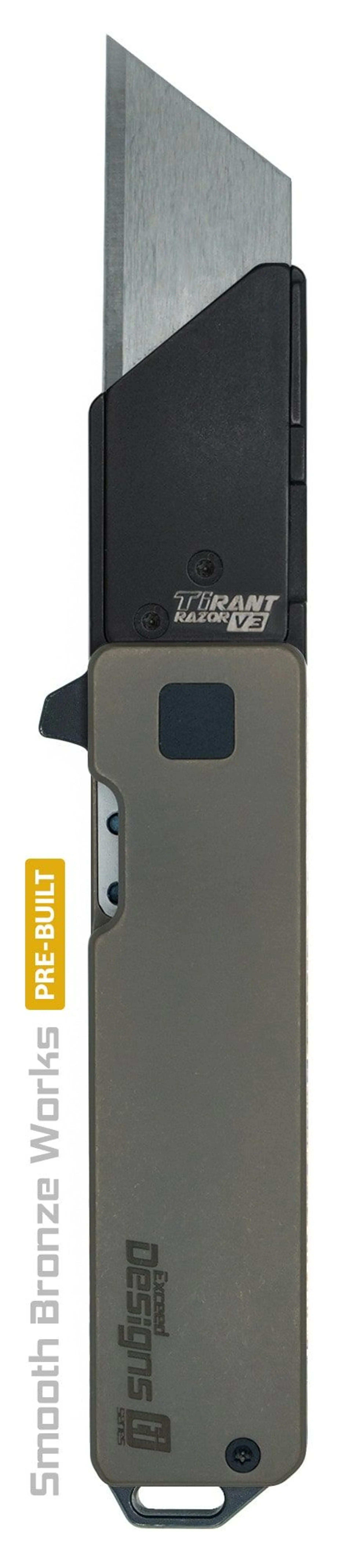 bronze-anodization-titanium-utility-knife-tirant-razor-Silver-blade-min