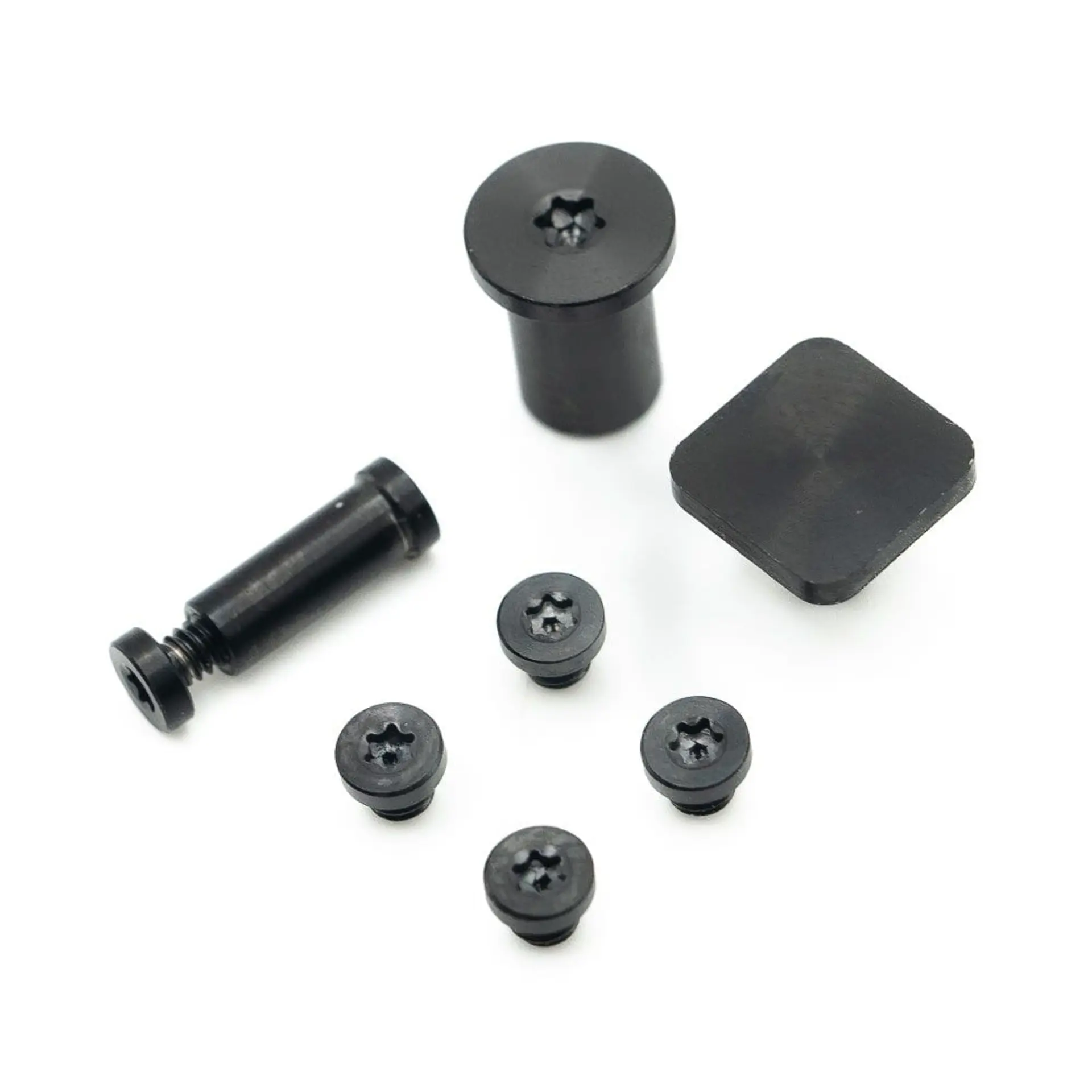 8-Piece BLACK GR5 Titanium Replacement Screw Kit (TiRant® RAZOR V3)